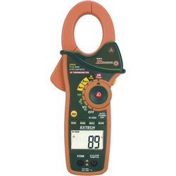 Extech EX830 Stromzange, Hand-Multimeter digital IR-Thermometer CAT III 600V Anzeige (Counts): 4000
