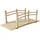 Relaxdays Garten Brücke 55 x 150 x 67 cm Natur