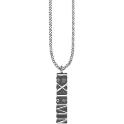 caï Anhänger mit Kette 925/- Sterling Silber Spinell schwarz 0,006ct Herrenschmuck   Herren 