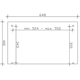 SKANHOLZ Sanremo 648 x 400 cm Leimholz Eiche hell