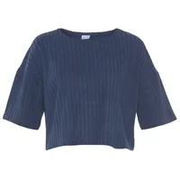 LASCANA 3/4-Arm-Shirt Damen blau-melange Gr.40/42