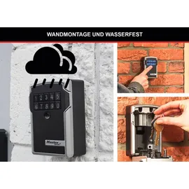 Master Lock Schlüsselsafe 5441EURD 12,7 x 8,3 x 5,9 cm Grau/Schwarz