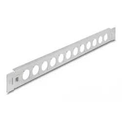 Delock Patchpanel (Blindblech) - D-Typ, werkzeugfrei - Rack montierbar - Grau -
