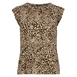 Zero Kurzarmshirt Beige/Braun 36