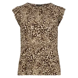 Zero Kurzarmshirt Beige/Braun 36