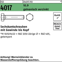 Industrial Quality Supplies ISO 4017 Sechskantschraube VG M10x30 Stahl