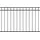 vidaXL Zaunelement 1,7 x 1 m Schwarz/Stahl