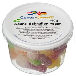 Saure Schnuller vegan Canea-Sweets 150 g Bonbons