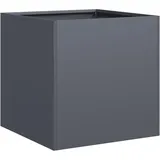 vidaXL Pflanzkübel Anthrazit 40x40x40 cm Kaltgewalzter Stahl