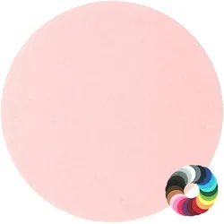 BIASTO - Premium Filz Untersetzer - rund 10cm - Farbe: baby-rosa (HF052). Design Glas-Untersetzer für Getränke, Tisch, Bar, Tasse, Vase