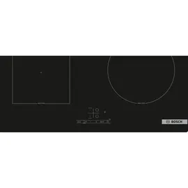 Bosch Herdset BOSCH Backofen EcoClean 3D Heißluft + Induktionskochfeld Booster autark 60cm - Schwarz
