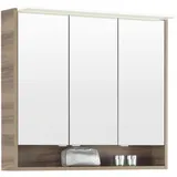 Voleo Spiegelschrank Louisiana, Alu, Metall, 93.2x82.2x23.1 cm, Soft-Close-System, Badezimmer, Badezimmerspiegel, Spiegelschränke