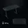 SENSE7 Nomad Cybernetic Gaming Tisch 140x60, PC Tisch mit Kopfhörerhaken, Getränkehalter, Controller Halter, Gaming Computertisch mit Kohlefaseroberfläche, Ergonomischer Gaming Desk