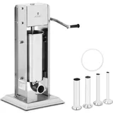 Royal Catering Wurstfüller vertikal Wurstfüllmaschine Wurstspritze Wurstpresse Edelstahl 5 L