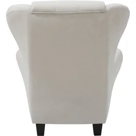 Home Affaire Alexander Microfaser 92 x 93 x 103 cm grau inkl. Hocker