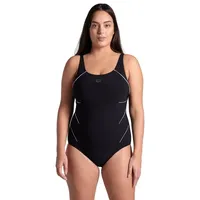 Arena Badeanzug W JEWEL ONE PIECE PLUS R«, schwarz-weiß