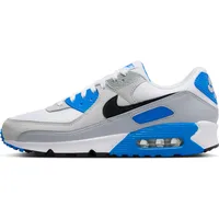 Nike Herren AIR MAX 90 Sneaker, White/Black-Photo Blue-Pure Platinum, 48.5 EU - 48.5 EU