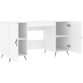 vidaXL Schreibtisch Weiß 140x50x75 cm Holzwerkstoff -