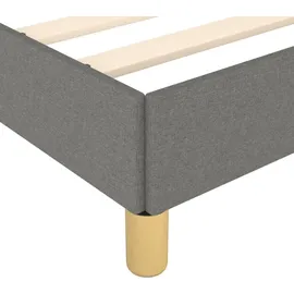 vidaXL Bettgestell 100 x 200 cm Dunkelgrau