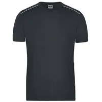 James & Nicholson Herren Workwear T-Shirt Solid in grau,