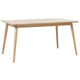 unique-furniture Barrali 150 x 90 cm braun Eiche