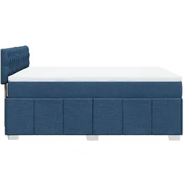 vidaXL Boxspringbett 140 x 200 cm Blau