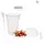 Blanc HYGIENIC SET: Cups, klare Becher 300ml + Deckel ohne Loch - 800 Stück, transparentes recyceltes PET