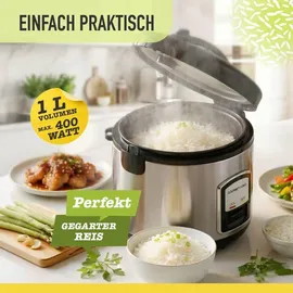 DS PRODUKTE Reiskocher silber 1,0 l