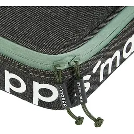 Brunnen Schlampermäppchen s'maepp urban classic schwarz/grün, 22,0 x 11,0 cm