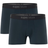 super.natural Herren M Tundra175 2-Pack Boxershorts, Blueberry/Blueberry, XL EU