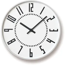 Lemnos Eki Clock Designuhr Weiß