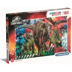 CLEMENTONI 29106 Kinderpuzzle 180 Teile Supercolor - Jurassic World