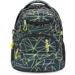 Wave Wave Infinity Schulrucksack "Stripes Green" Koffer24