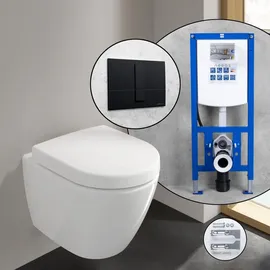 Villeroy & Boch Subway 2.0 Compact Wand-WC mit WC-Sitz Weiß