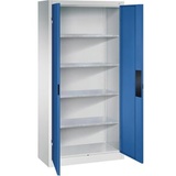 Californian Products CP Stahlschrank 8920-052 S10203 lichtgrau, enzianblau 93,0 x 40,0 x 195,0 cm, aufgebaut