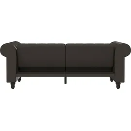 dorel home Schlafcouch Velours 3-Sitzer Grau