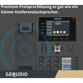 GEQUDIO IP Telefon GX5+ mit Netzteil & WLAN Stick