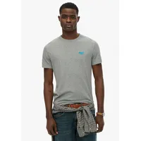 Superdry ESSENTIAL LOGO EMB TEE grau/blau XXL