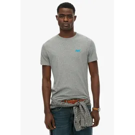 Superdry ESSENTIAL LOGO EMB TEE grau/blau XXL