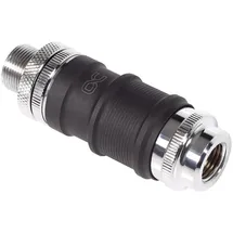 Alphacool ES Schnellverschluss BLH1A PushIn Set IG-IG mit Schottverschraubung, Verbindung - schwarz