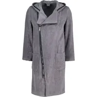 CAWÖ Bademäntel Herren Kapuze New Zipper 6516 anthrazit-schwarz - 774 in anthrazit-schwarz - 774 | Gr.: XL