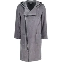 CAWÖ Bademäntel Herren Kapuze New Zipper 6516 anthrazit-schwarz - 774 in anthrazit-schwarz - 774 | Gr.: XL