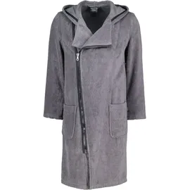 CAWÖ Bademäntel Herren Kapuze New Zipper 6516 anthrazit-schwarz - 774 in anthrazit-schwarz - 774 | Gr.: XL