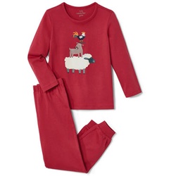 Tchibo - Kleinkind-Pyjama - Rot - Kinder - Gr.: 122/128 - Rot - 122/128