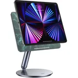 BENKS Magnetisch Ständer für iPad Pro 11'' M4 (2024), Starke Magnetbefestigung, Aluminium Faltbar Ständer mit 360° Schwenk Basis, Verstellbar Magnet Tablet Ständer Desktop Halterung