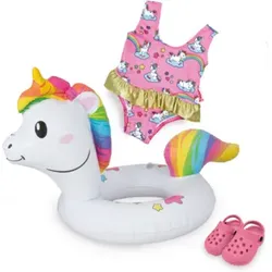 HELESS 66 Puppen-Schwimmset "Einhorn Henri", Gr. 35-45 cm