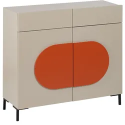 Eingangsbereich NECTO Orange Taupe 90 x 32 x 85,5 cm