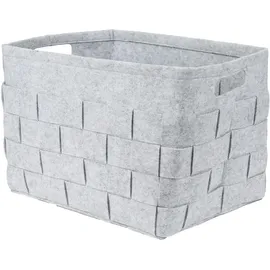 Testrut axentia Filzkorb, grau, ca. 41 x 30 x 30 cm