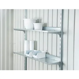 Biohort Regalböden 24,5 x 72 cm 4er Set Silber