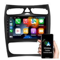 GABITECH 9 Zoll Android 13 Autoradio GPS Navi für Mercedes Benz W203 S203 BT Autoradio schwarz
